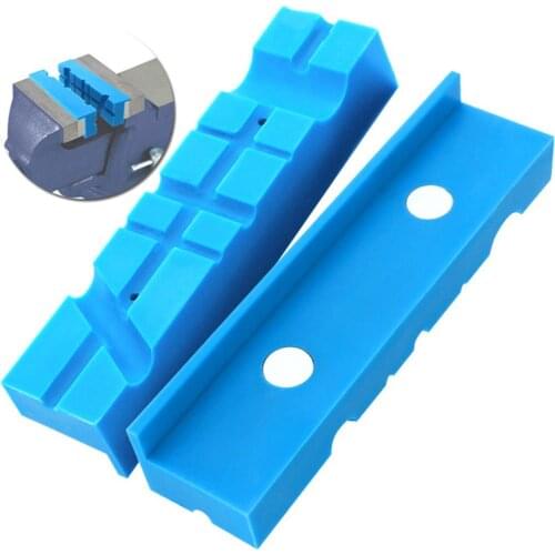 2pcs Vise Jaw Pads Vise Protection Strip Pair Of Magnetic Soft Pad Jaws Rubber For Metal Vise 5.5Inch Long Pad Bench Vice