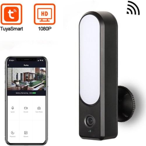 1080P HD WiFi Camera Outdoor Waterproof LED Light Wireless WiFi Courtyard Wall Lamp Camera Smart Life Network Camera