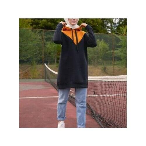 Womens Hooded Tunic-Mustard-SPECIAL DESIGN COMFORTABLE SPACIOUS SUMMER SPRING WINTER the most preferred favorite islami I went