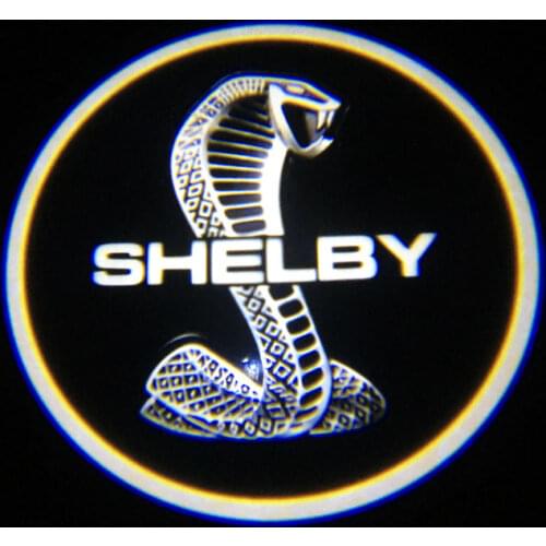 1/2Pcs Car Door Light Wireless Laser Projector Logo Led Welcome Lamp for Ford Mustang GT500 SVT Shelby Fender car-styling