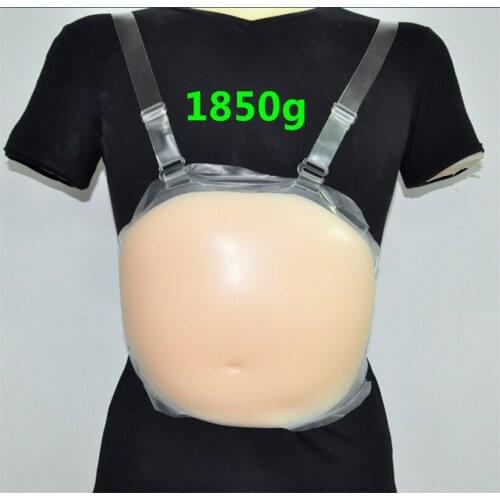 2019 Dressed Five or Six Months In Fake Belly,Pregnant Woman Starring In Performance Props, Silica Gel Belly Cosplay Gift 1850g