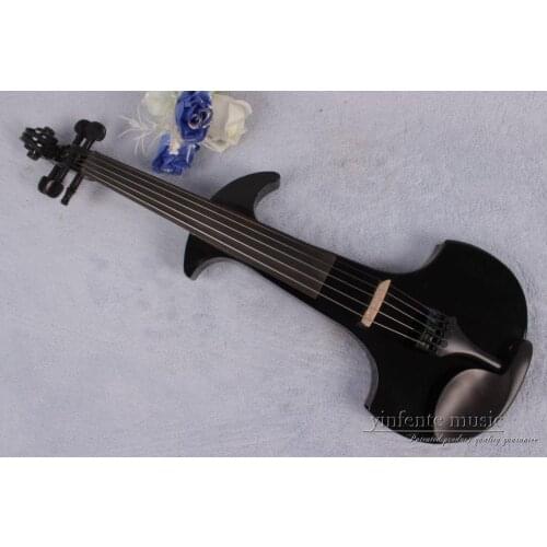 4 strings new 4/4 Electric Violin Silent Pickup Fine tone parts include New Golden Color #8-22 red color