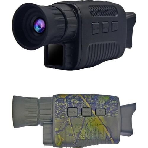 5X Night Monocular Rechargeable IR Hunting Observe Telescope Take Photo Video Recording for Travel Bird Watching Wildlife