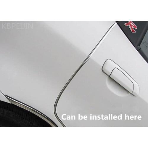 3M car air conditioning outlet U Style decoration strip Grille Chrome for Skoda octavia a7 2 fabia yeti rapia superb car styling