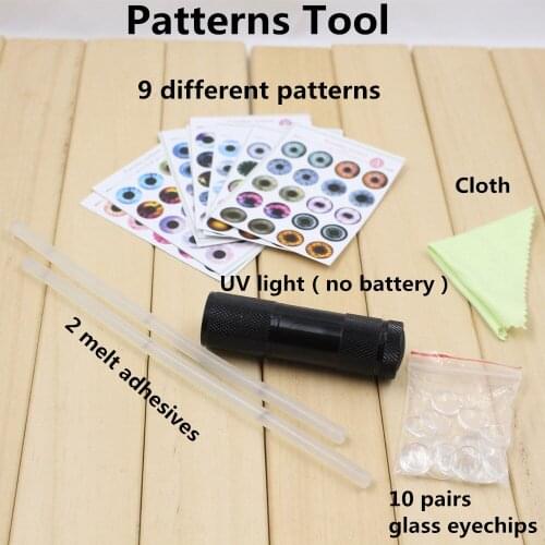 Free shipping for blyth doll icy eyes pupils patterns tool no uv glue no batteries light