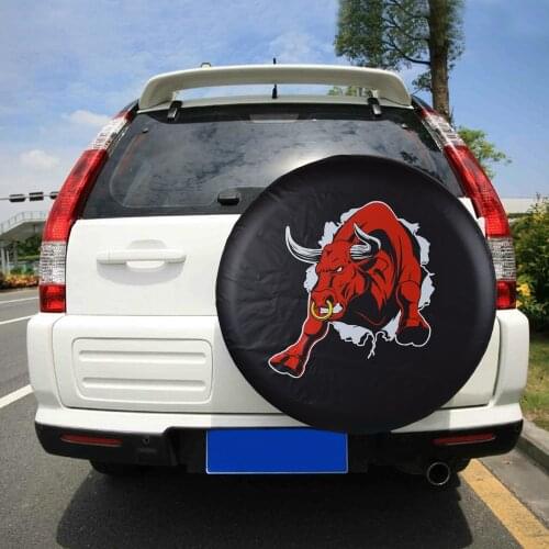 Heavy-Duty PVC Leather Spare Wheel Tire Cover Case Pouch Protector Bag For Toytoa FJ Cruiser Land Cruiser Hilux Surf Prado RAV4