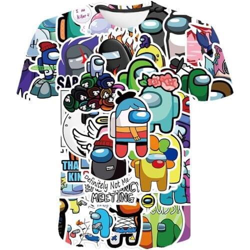 Game Boys T-Shirt Summer 4-14 Years Children Tops Tee Funny Anime Harajuku Kid Tops Short Sleeve Streetwear 3D Cartoon Shirts