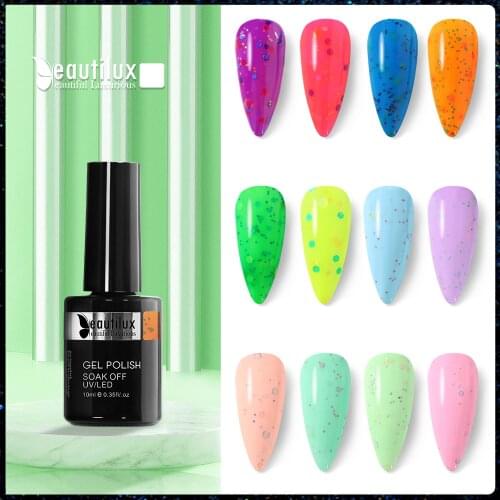 Beautilux Cheese Nail Gel Polish UV LED Ice Cream Sugar Semi Permanent Gels Nails Lacquer Candy Color Nails Gel Varnish 10ml