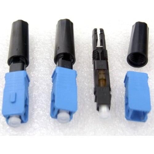 GONGFENG 100PCS New Fast Connector FTTH embedded SC/upc Optical Fiber Quick Connector Special Wholesale Free Shipping TO Russia
