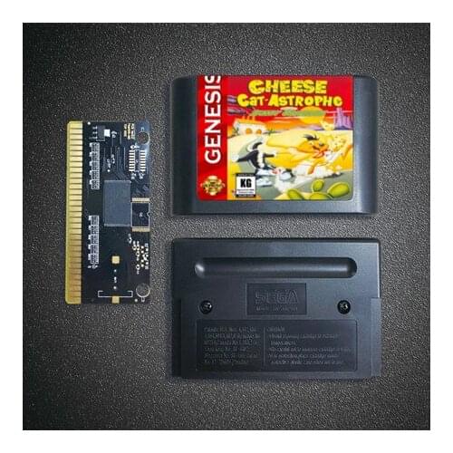Cheese Cat-Astrophe - 16 Bit MD Game Card for Sega Megadrive Genesis Video Game Console Cartridge