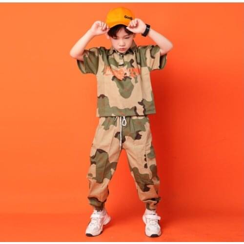 Teenage Boys Clothing Set 2019 Cotton Camouflage Crop Jacket Top Pant Two Pieces Set For Kids 8 9 10 11 12 13 14 15 16 Years Old