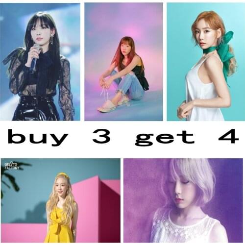 Kpop SNSD Taeyeon White Coated Paper Poster Wall Stickers Wall Prints Clear Image Home Decoration room decor