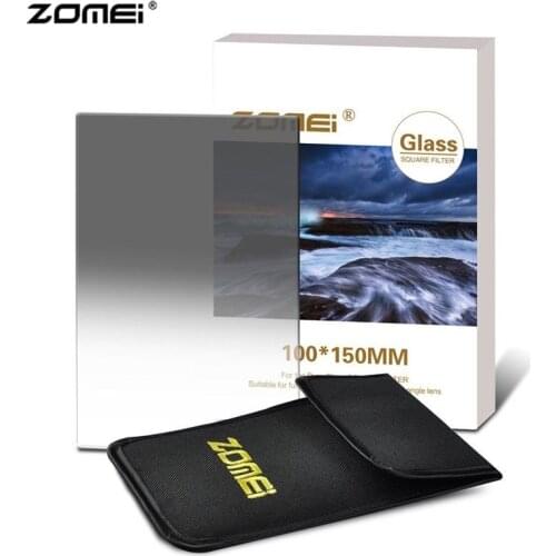 Zomei 150*100mm Square Filter Optical Glass Filter Soft Graduated Neutral Density Filters GND2 GND4 GND8 for Cokin Z SLR DSLR
