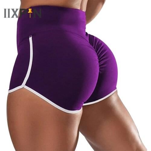 Summer Women Casual Sports Shorts High Wasit Smooth Elastic Booty Shorts Ladies Running Gym Workout Fitness Shorts Activewear