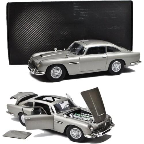 1:18 Scale Diecast Alloy Aston Martin DB5 Simulation Simulation Car Model Collection of Metal Vehicle Tools 007 Fans Toys Gifts