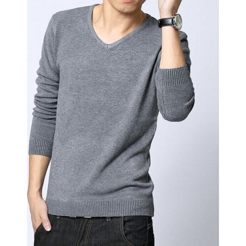 MRMT 2021 Brand New Mens Sweater Self-cultivation Youth Knitted Sweater for Male Mens Solid Color Head Sweater