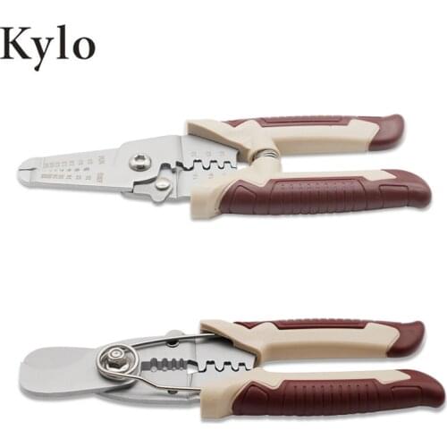 Multitool Wire Stripper Wire Cutter Crimper Crimp Pliers Crimping Tool Cutting Stripping Electricians Hand Tools Pliers Set