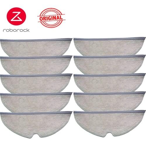 10PCS Original Roborock Accessories Mopping Cloth Mi mijia1/1S/Roborock S5max S6maxv S4 S50 S55 S65 E4 Vacuum Cleaner Parts Mop