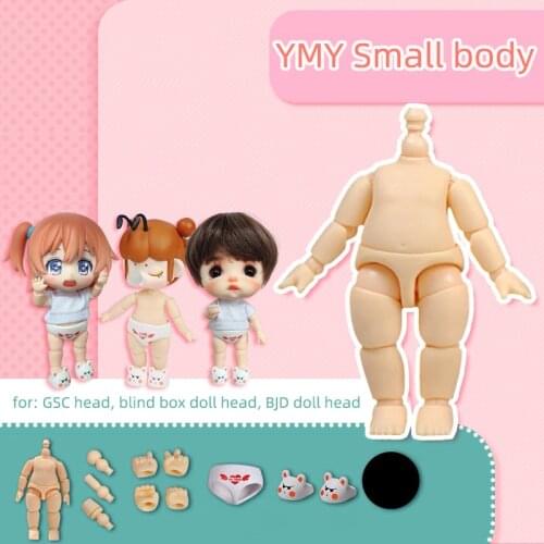 YMY Body Small Body Confused Body for GSC Blind Box BJD Doll Head Movable Joint Doll Body Shoes Clothing Doll Accessories Toy