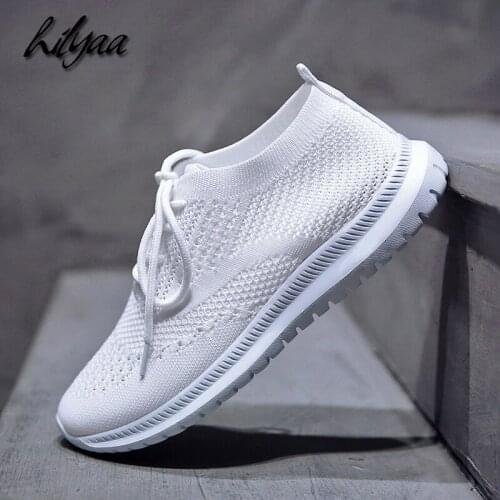 2019 new fashion sneaker woman sport running shoes plus size Breathable famale Casual mesh sport soft flats shoes freeshipping