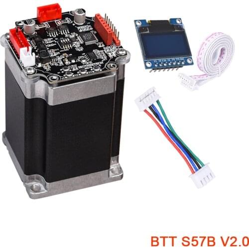 BIGTREETECH BTT S57B V2.0 Electric Nema 57 Stepper Motor Closed Loop Driver Control Board Kit OLED For SKR V1.4 GTR 3D Printer