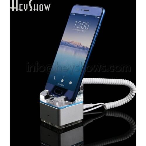 Smart Phone Security Display Stand Mobile Cellphone Secure Burglar Alarm System Samsung Anti-Theft Holder With Charging Function