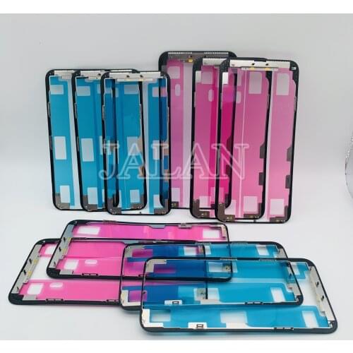 10pcs Frame Wtih Glue Adhesive For iP 11 Pro Max/11Pro X XS MAX Middle Frame Bezel Replacement Glass Frame Sticker Lcd Repair