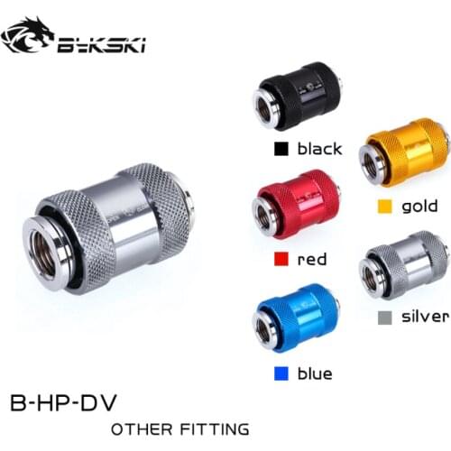 Bykski Adjustable Water Valve Strentch Fitting Brass G1/4 Thread Water Plug Stopper Adapter PC Cooling MOD Water Cooler B-HP-DV