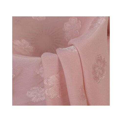 Chiffon printed fabric 120g cut jacquard fabric spring summer shirt dress lining Hanfu fabric