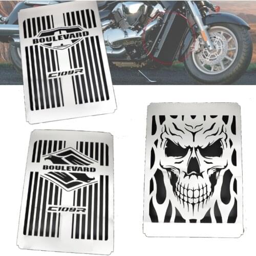 Motorcycle Steel Radiator Cover Grille Guard Protector for Suzuki Boulevard C109R Intruder VLR1800 Decals Tank Protection Net