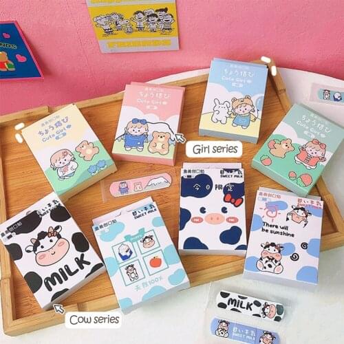 20PCs/box First Aid Emergency Kit Woundplast Cartoon Pattern Hemostasis Adhesive Bandages for Kids Medical Wound Tape Family Use