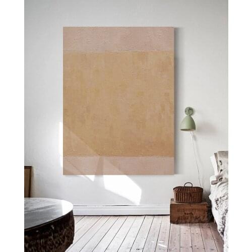 Abstract Art Painting Minimalist Decor Modern Dine Room Wall Art Large Artwork Canvas Oil Paintings Hand Painted Art Pink Art
