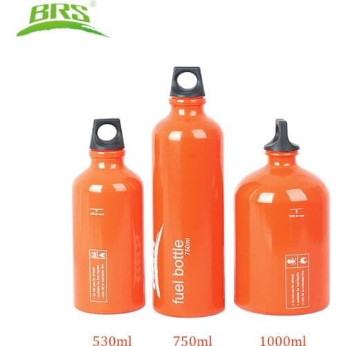 BRS Lightweight Fuel Storage Bottle Outdoor Camping Stove Gas Oil Container Camping Travel Picnic Gas Tank Oil Can 530-1000ml