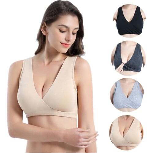 Maternity Nursing Bra For Breastfeeding Bras For Pregnant Cross Bra Voedings Soutien Maternidad Esoutien Gorge Allaitement