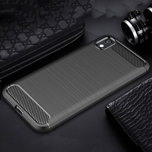 For Huawei Y5 2019 Case Soft Silicone Brushed Carbon Fiber For Huawei Y5 2019 Rugged Armor Phone Cases Cover