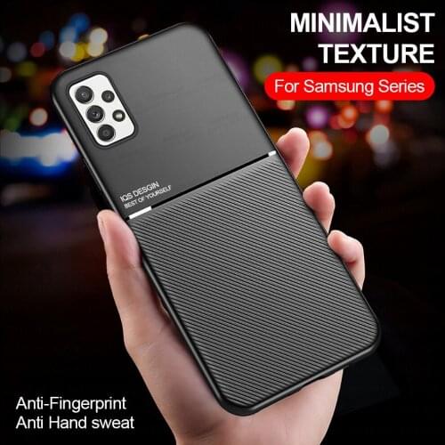 For Samsung A52 Case Car Magnetic Holder Case For Samsung Galaxy A 52 5G SM-A526B 6.5" Leather Silicone Phone Cover Coque Fundas