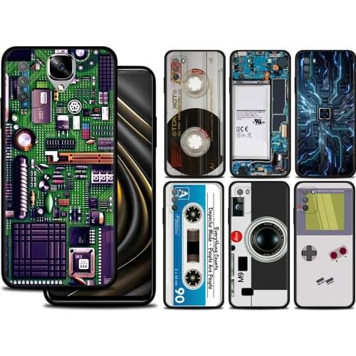 Retro Vintage Camera Cassette Music Case For Xiaomi Mi Poco X3 Pro F3 X3 GT M3 X3 NFC F1 M3 Pro 5G F3 GT Silicon Cover Coque