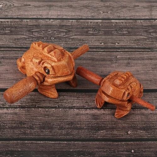 Wooden Lucky Frog Toy Animal Money Frog Clackers Kids Musical Instrument Percussion Toy Gift Children Toys Gift