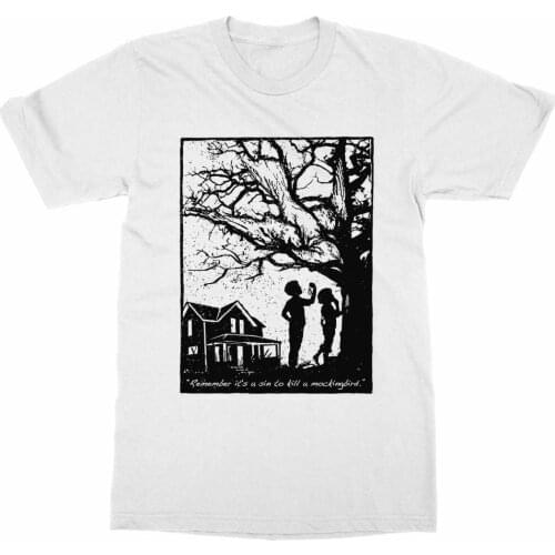 To Kill a Mockingbird T-Shirt Harper Lee Go Set a Watchman Novel Book Gift Read 2019 Fashion Tops StreetWear t shirt Solid Color