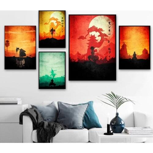 Canvas Painting Anime Wall Stickers Art Nordic Poster HD Prints Pictures Modern Modular Living Room Home Decor