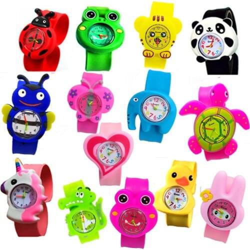 Cool Crocodil Toys Childrens Watches Baby Birthday Gift Pony Patted Wrist Clock Kids Watches Silicone Baby Quartz Digital Watch