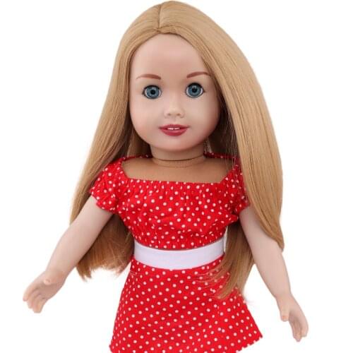 MUZIWIG 18 Inch Doll Hair Wigs Doll Accesories Heat Resistant Long Straight Replacement Wigs for 18'' Dolls DIY Making Supplies