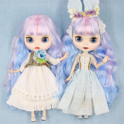 ICY DBS Blyth doll white skin dark skin joint body custom doll blue hair green hair matte face shiny face 1/6 bjd toy anime girl