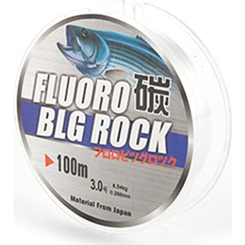 Fishing Line 2.0 3.0 Fluorocarbon Fishing Line 100m Carbon Super Strong Fiber Leader Line Fly Fishing Line For Carp Fishing