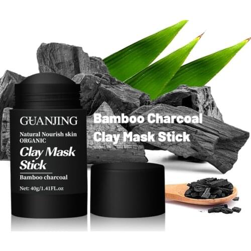 GUANJING Green Tea Bamboo Charcoal Soild Stick Mask Oil Control Moisturizing Cleansing Facial Mud Mask Nourish Skin Care TSLM2