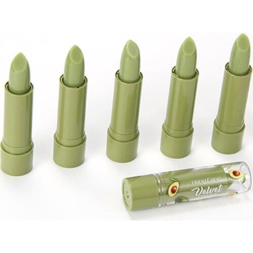 Soft Avocado Lipstick Color Changing Long Lasting Temperature Care Lipstick Women Changing Maquia Lip Balm Moisturizing J4G2