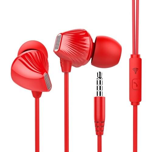 E81 Pearl color In-ear earphone Bass Stereo Earphone with Microphone for iPhone /Xiaomi Huawei Phone Go pro MP3
