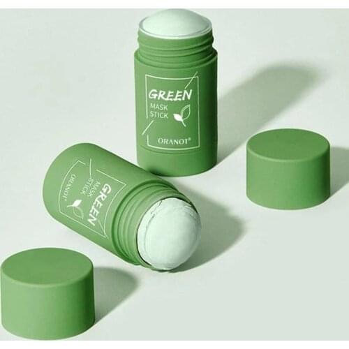 Cleansing Green Stick Green Tea Stick Mask Purifying Clay Stick Mask Oil Control Anti-Acne Eggplant Skin Care Whitening