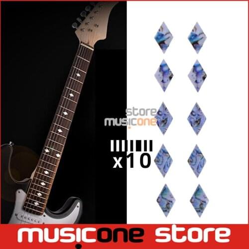 Wholesale Guitar Bass Fret Sticker DIY sticker on guitar neck 10 pcs rhombus shape