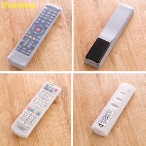 Peerless 1 Pcs Silicone Video Home TV Air Condition Remote Controler Protector Case Cover Waterproof Dust Jacket Pouch Bags